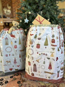 Hatched Patched: Hatched & Patched~The Simple Santa Sack~ Pattern & fabric kit
