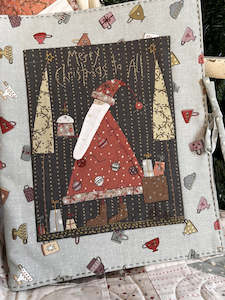 Hatched Patched: Hatched & Patched~Christmas Gatherings Folder Cover ~ Pattern, fabric & thread kit.