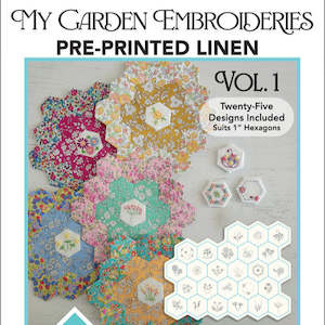 Lilabelle Lane Creations "My Garden" Embroideries Vol. 1 - Pre printed Linen