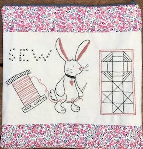Fig 'n' Berry Creations~ Cotton Bunny Zippered Pouch~pattern