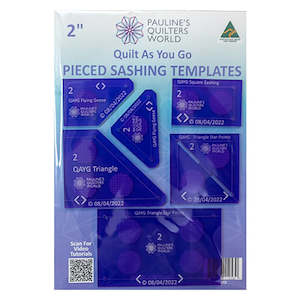 Pauline' s Quilter's World~ Quilt As You Go ~ Pieced Sashing Templates 2″