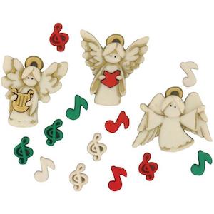 Haberdashery: Dress It Up A Choir of Angels~shank-back buttons