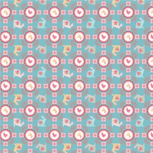 Poppie Cotton~Poppies Patchwork Club~Flopsy & Mopsy Blue