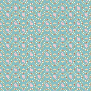 Poppie Cotton~Poppies Patchwork Club~Teal Benjamin