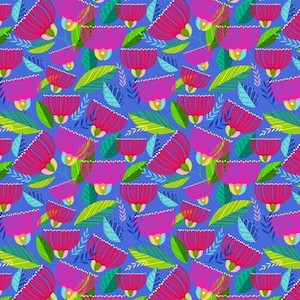 New Zealand Themed Fabrics: Summer Garden~ Pohutukawa