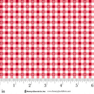 Gail Pan: Gail Pan~Redberry Lane~ Daisy Check ~ Red