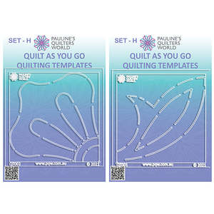 Pauline' s Quilter's World~ Quilt As You Go ~ Template Set H