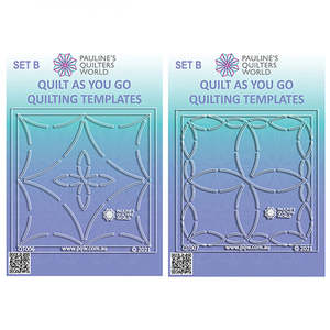 Pauline' s Quilter's World~ Quilt As You Go ~ Template Set B