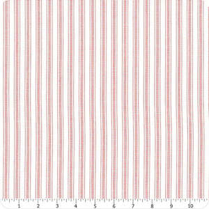 Tilda Woven Tea Towel~ Apple Cake Stripe Red