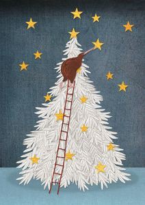 Christmas Craft: Wolfkamp & Stone - Christmas Bird Stars - Christmas Card