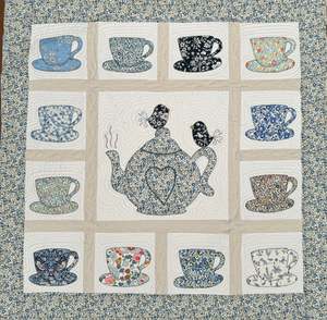 Fig 'n' Berry Creations~ Liberty Teacups~pattern & Fabric/thread kit