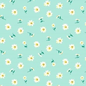 Liberty Fabrics - London Parks~Dulwich Daisy B~ Teal