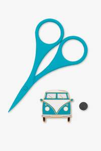 Haberdashery: DMC ~ Needle minder & Scissor set~ Blue