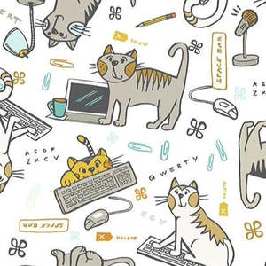 Keyboard Cats~white
