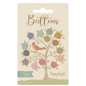 Haberdashery: Tilda~ Poppy Seed Basics Buttons~ 9mm