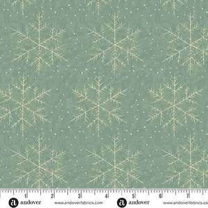 Laundry Basket Quilts ~ Jingle Bell ~Snowflake~ Vintage Blue