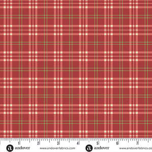 Laundry Basket Quilts ~ Jingle Bell ~ Pajama Plaid~ Cranberry