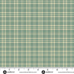 Laundry Basket Quilts ~ Jingle Bell~Plaid Vintage Blue