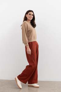 Moss Tate Pant - fired brick