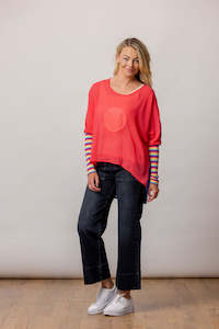 Tops: TORI TOP COBALT PINK