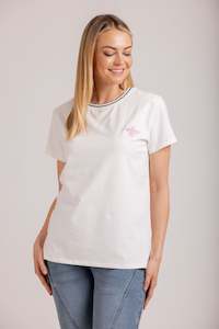 Moss Winter 23: Queen Bee Tee White
