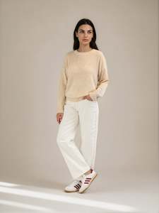 Indent Moss Aw26: Henrietta Knit - Parchment Marle