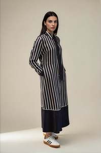 Indent Moss Aw26: Quinn Dress - Maritime