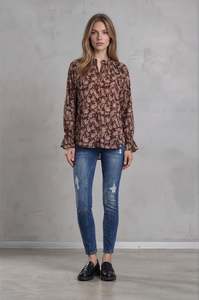 Indent Mimoso Aw27: Krista Top - Paisley