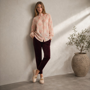 Indent Mimoso Aw27: Petra Barrel Pant - Merlot Cord