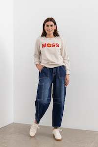 Moss Bailey Barrel jean - blue wash