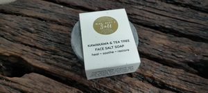 Kawakawa, Tea Tree & Charcoal Face Salt Bar