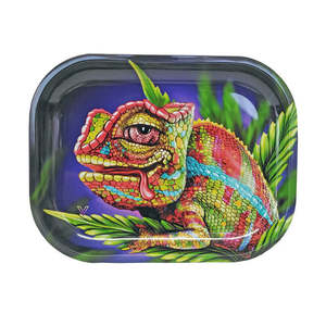 Rolling Trays: Metal Rolling Tray - Chameleon