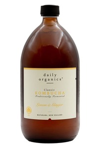 Products: Daily Organics Kombucha - Lemon & Ginger (6x1000ml) - Mineral