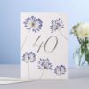 Products: Agapanthus 40th Birthday Card - Minerva