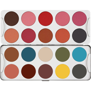 Eyeshadows: Kryolan Eyeshadow/Blusher 20 Colour Palette