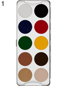 Kryolan Body Illustration Make-up 10 Palettes