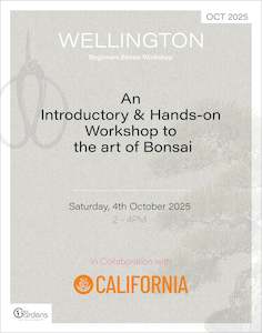 Beginners Bonsai Workshop | 4th October 2025