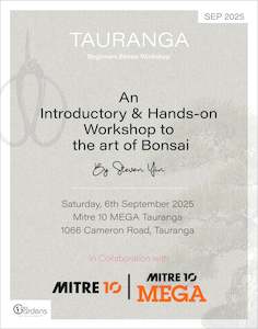Bonsai Workshops: Beginners Bonsai Workshop | 5th&6th September 2025