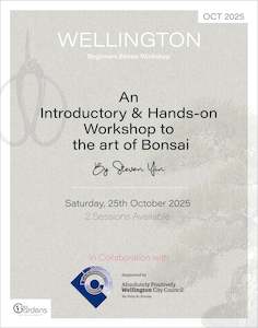 Bonsai Workshops: Beginners Bonsai Workshop | 25th October 2025
