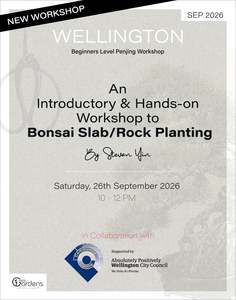 Bonsai Workshops: Bonsai Slab Planting Workshop | 26th September 2026