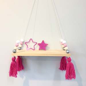 Room Deco: 4B Macaron Wooden Display Shelf/ Wall decoration