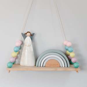 Room Deco: Colorful Wooden Display Shelf/ Wall decoration