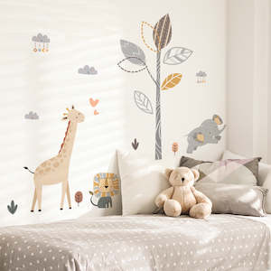 Wall Sticker: Cartoon Animal friends Wall Sticker