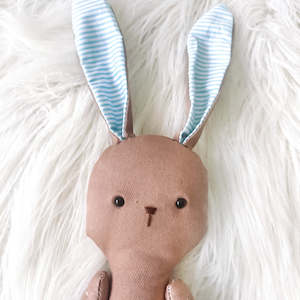 Sale: Floppy Bunny in Brown and Blue