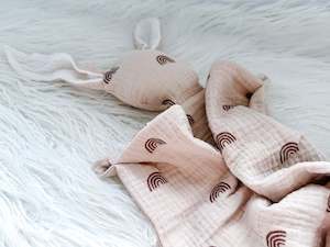 Snugglers: Bunny Snuggler in Beige Rainbow