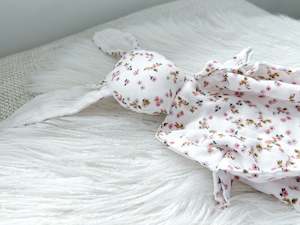 Bunny Snuggler in White Floral