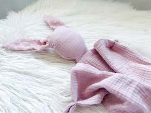 Snugglers: Bunny Snuggler in Pink Polka Dots