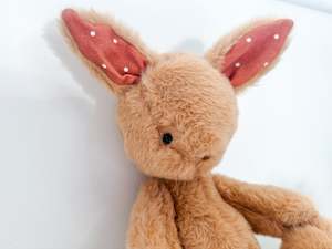 Minky Collection: Extra Fluffy Minky Bunny in Brown