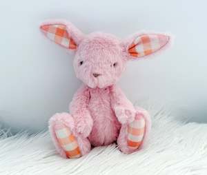 Frontpage: Mini Minky Snuggle Bunny in Pink