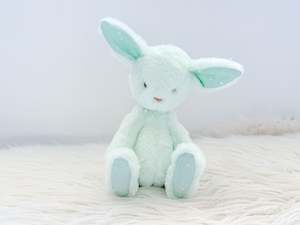 Frontpage: Mini Minky Snuggle Bunny in Mint Green
